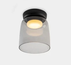 Plafonnier, Levels, 1 Body, fumé, LED, dim, 2700-3000-4000K, 1850 lm, Ø22cm, H27cm - LEDS C4