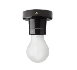 Plafonnier, light.002.c.b, noir, Ø8cm, H6,5cm - Zangra