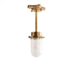 Plafonnier, light.o.102, laiton, IP64, Ø13,5cm, H35,5cm - Zangra