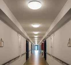 Plafonnier, LIPSY DOME 40, blanc, IP44, LED, 3000K/4000K, 2200 lm, Ø35cm, H11cm - Slv