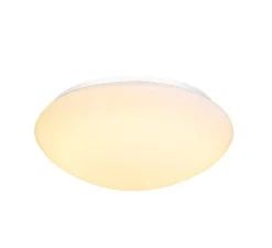 Plafonnier, LIPSY DOME 40, blanc, IP44, LED, 3000K/4000K, 2200 lm, Ø35cm, H11cm - Slv