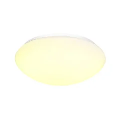 Plafonnier, LIPSY DOME 40, blanc, IP44, LED, 3000K/4000K, 2200 lm, Ø35cm, H11cm - Slv