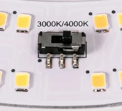 Plafonnier, LIPSY DOME 40, blanc, IP44, LED, 3000K/4000K, 2200 lm, Ø35cm, H11cm - Slv