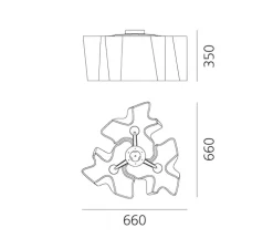 Plafonnier, Logico, blanc, Ø66cm, H35cm - Artemide