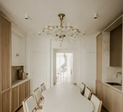 Plafonnier, Lotis tubed surface, blanc et or, Ø8,5cm, H13cm - Modular