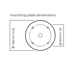 Plafonnier, Lucid Flush 300, laiton satiné , L30cm, H30cm - CTO lighting