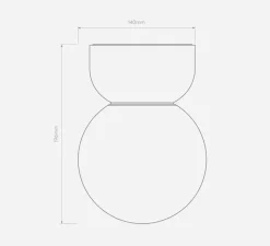 Plafonnier, Lyra 140, blanc brillant, IP44, Ø14cm, H19,5cm - Astro