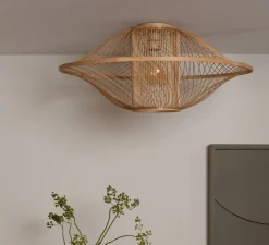 Plafonnier, Maui L, naturel , Ø70cm, H32cm - Good&Mojo