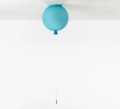 Plafonnier, Memory 400, turquoise mat, câble blanc, Ø40cm, H41,5cm - Brokis