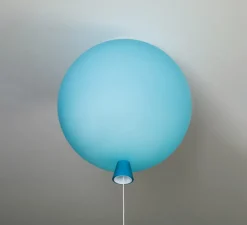 Plafonnier, Memory 400, turquoise mat, câble blanc, Ø40cm, H41,5cm - Brokis