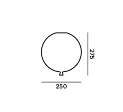 Plafonnier, Memory 250, turquoise mat, câble blanc, Ø25cm, H27,5cm - Brokis