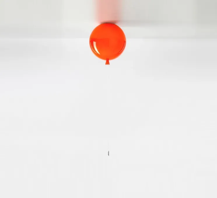 Plafonnier, Memory, ballon, Orange, brillant, Ø25cm - Brokis