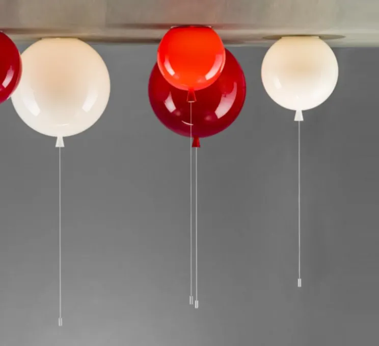 Plafonnier, Memory, ballon, Orange, brillant, Ø25cm - Brokis