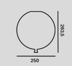 Plafonnier, Memory, ballon, Blanc, brillant, Ø25cm - Brokis