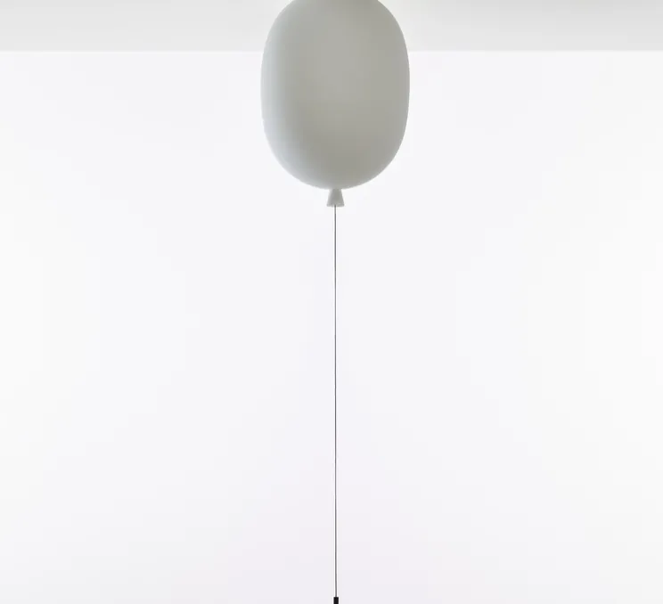 Plafonnier, Memory Oval 300, blanc, Ø30cm, H43,5cm - Brokis