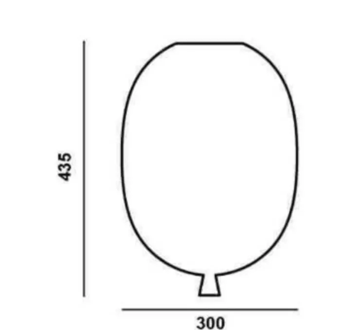 Plafonnier, Memory Oval 300, blanc, Ø30cm, H43,5cm - Brokis