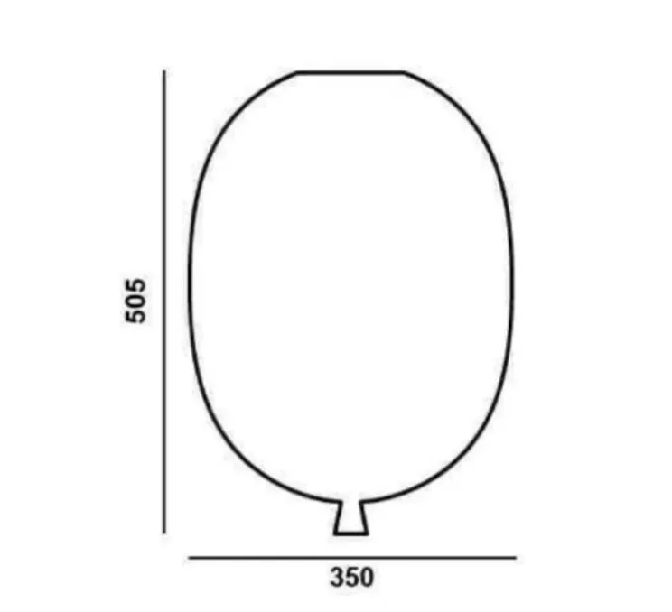 Plafonnier, Memory Oval 350, marron glossy, Ø35cm, H50,5cm - Brokis