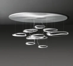Plafonnier, Mercury Mini, chrome, LED, dim, 2700K, 2656 lm, Ø100cm, H62,2cm - Artemide