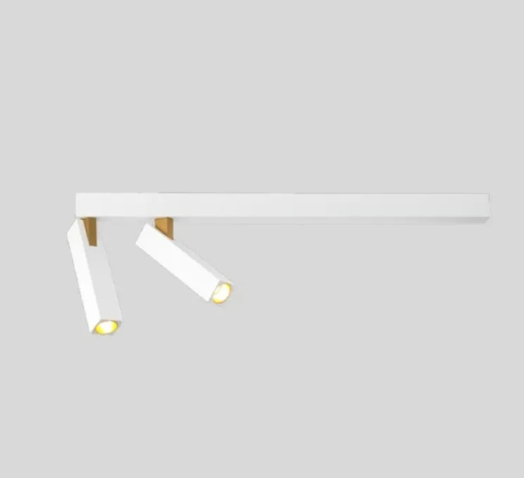 Plafonnier, Mick 2.0, blanc, or, LED, dim, 2700K, 460 lm, L45cm, H13cm - Wever&Ducré