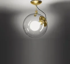 Plafonnier, Miconos, doré satiné, Ø30cm, H48cm - Artemide