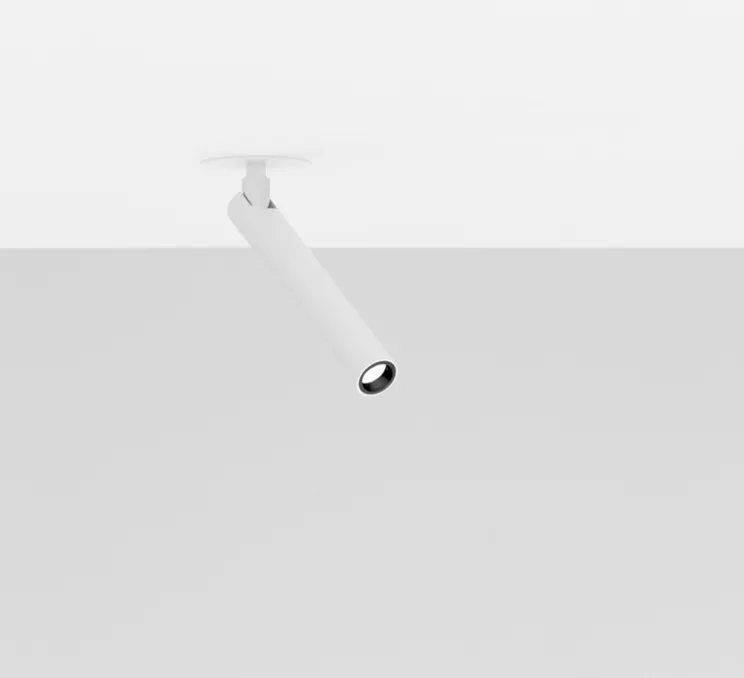 Plafonnier, Mira R, blanc mat, LED, 2700K, 352 lm, Ø2,5cm, H18,3cm - Davide Groppi