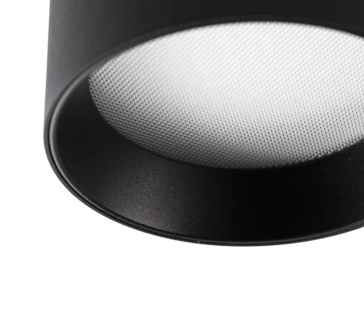 Plafonnier, Mizu, noir, LED, 2700K, 420 lm, Ø9cm, H6cm - Faro