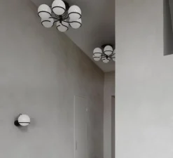 Plafonnier, Model 2042/6, noir, Ø65cm, H29cm - Astep