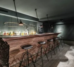 Plafonnier, N°302 Gras, noir, Ø14cm, L55 à 92cm - DCW Editions