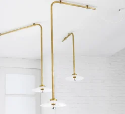 Plafonnier, N°3, laiton, L51,5cm, H71,5cm - Valerie_Objects