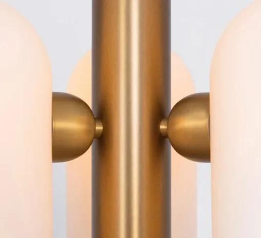 Plafonnier, Odyssey 3, laiton bruni laqué, Ø28,6cm, H47,2cm à 137cm - Schwung