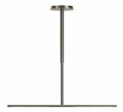 Plafonnier, Omni, acier brossé, LED, dim, 2700K, 1200 lm, L74cm, H1,9cm - Umage