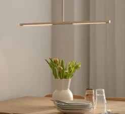 Plafonnier, Omni, laiton, LED, dim, 2700K, 1200 lm, L74cm, H1,9cm - Umage