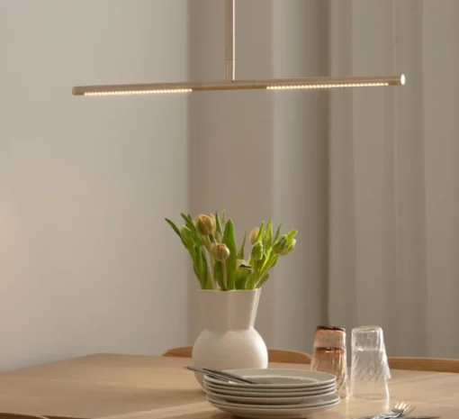 Plafonnier, Omni, laiton, LED, dim, 2700K, 1200 lm, L74cm, H1,9cm - Umage