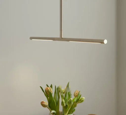 Plafonnier, Omni, laiton, LED, dim, 2700K, 1200 lm, L74cm, H1,9cm - Umage