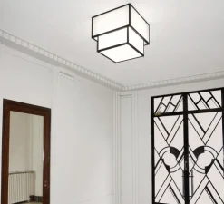 Plafonnier, Oto 430, noir, IP44, LED, 2700K, 1250 à 2500 lm, L42cm, H31cm - Raphaël Armand