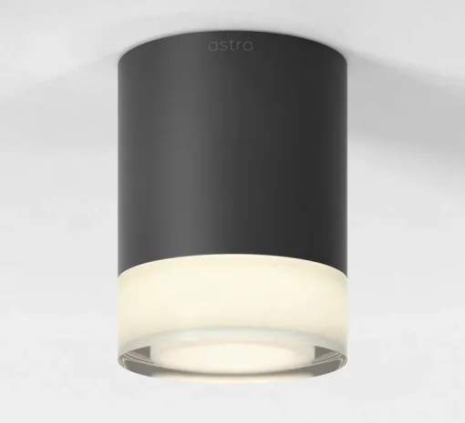 Plafonnier, Ottawa, noir mat, IP65, Ø8,5cm, H11cm - Astro