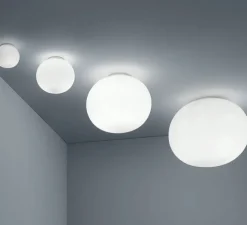 Plafonnier ou applique, Glo-Ball Zero, blanc, Ø19cm, H16cm - Flos