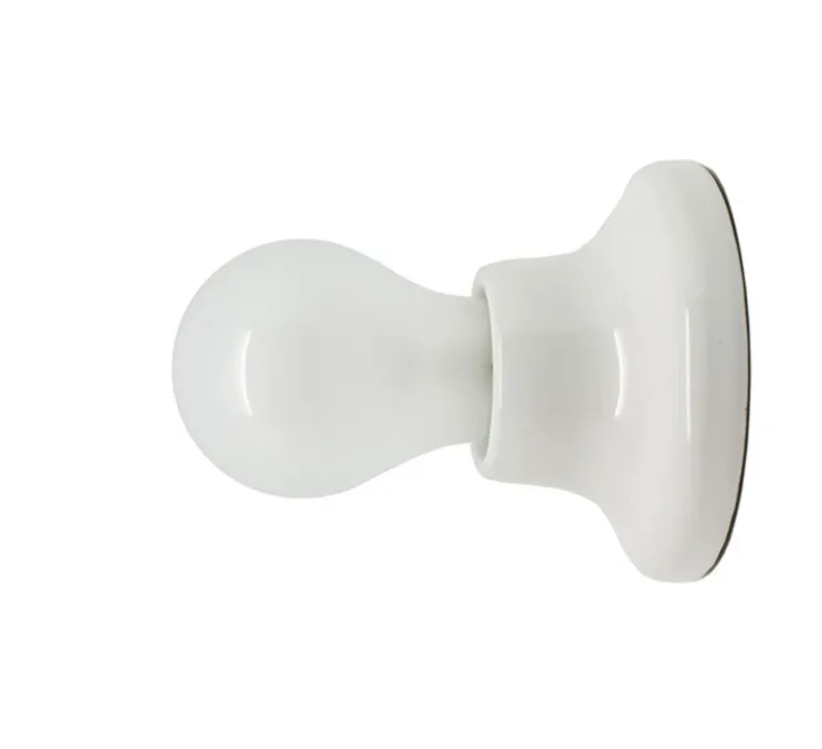 Plafonnier ou applique, light.001, porcelaine, blanc, en saillie, Ø10, H5,5cm, Zangra