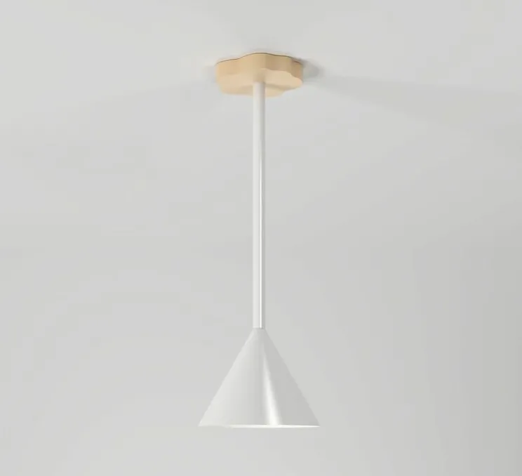 Plafonnier, Outlines, blanc, sable, L20cm, H58,8cm - Atelier Areti
