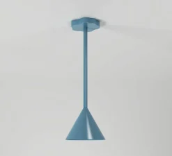 Plafonnier, Outlines, bleu, L20cm, H58,8cm - Atelier Areti
