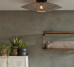 Plafonnier, Panama S, gris, Ø45cm, H5cm - Good&Mojo