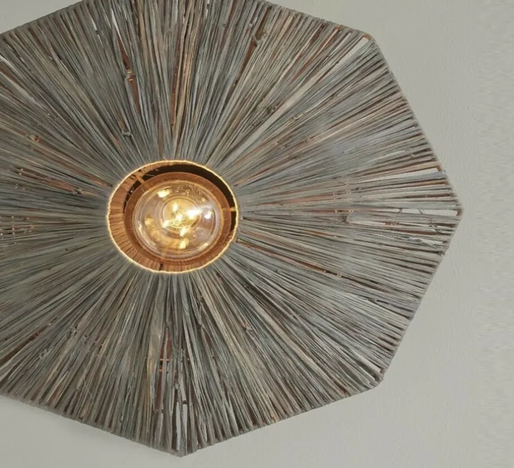 Plafonnier, Panama S, gris, Ø45cm, H5cm - Good&Mojo