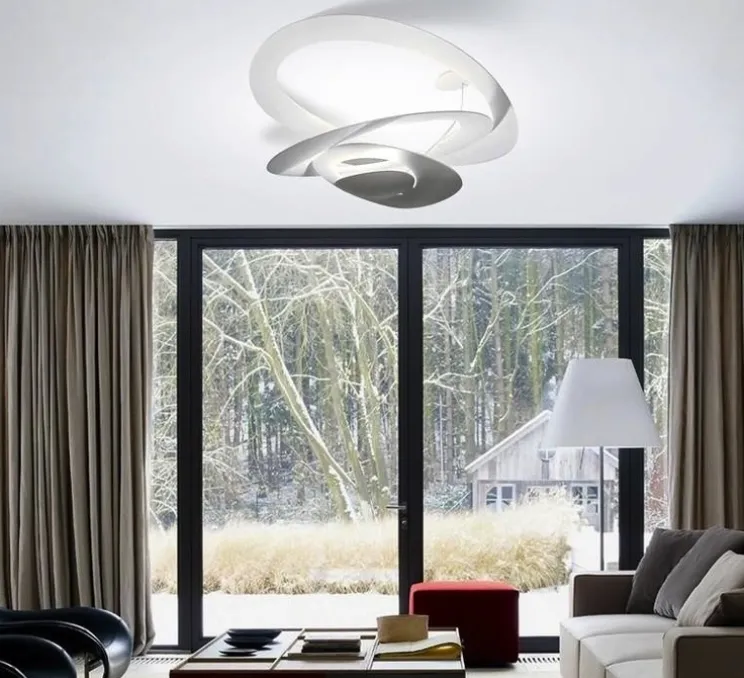 Plafonnier, Pirce, blanc, H44cm, L97cm, LED, dimmable - Artemide