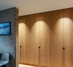 Plafonnier, Pirro 2.0, noir et or, LED, 3000K, 820lm, L10cm, H4,3cm - Wever & Ducré