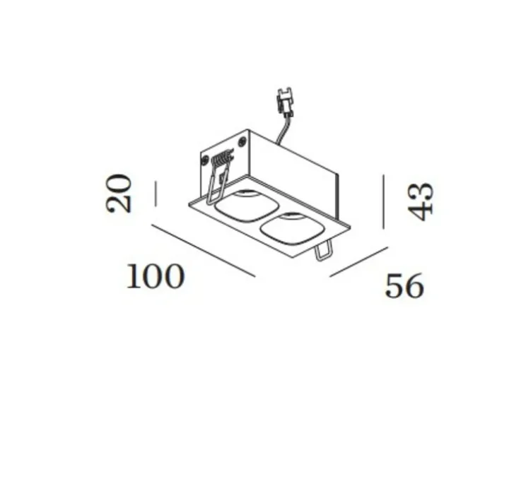 Plafonnier, Pirro 2.0, noir et or, LED, 2700K, 800lm, L10cm, H4,3cm - Wever & Ducré