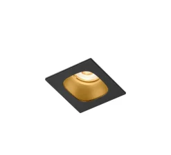 Plafonnier, Pirro 1.0, noir et or, LED, 2700K, 380lm, Ø5,6cm, H4,3cm - Wever & Ducré