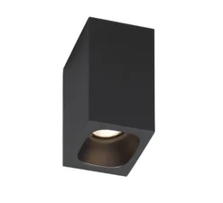 Plafonnier, Pirro Surface 1.0, noir, LED, dim, 2700k, 385 lm, Ø5cm, H8cm - Wever&Ducré