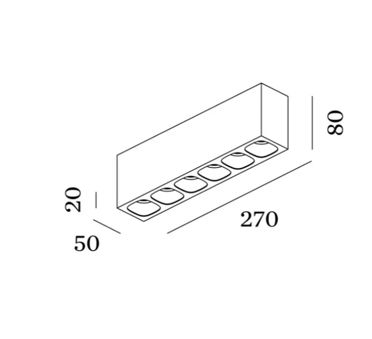 Plafonnier, Pirro surface 6.0, noir intérieur doré, LED, dim, 2700K, 2410 lm, L27cm, H8cm - Wever&Ducré