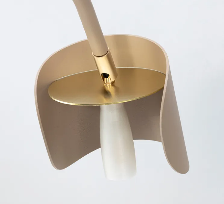 Plafonnier, PISTIL, Beige lin, Øcm, H42cm - JURIE & JARRE