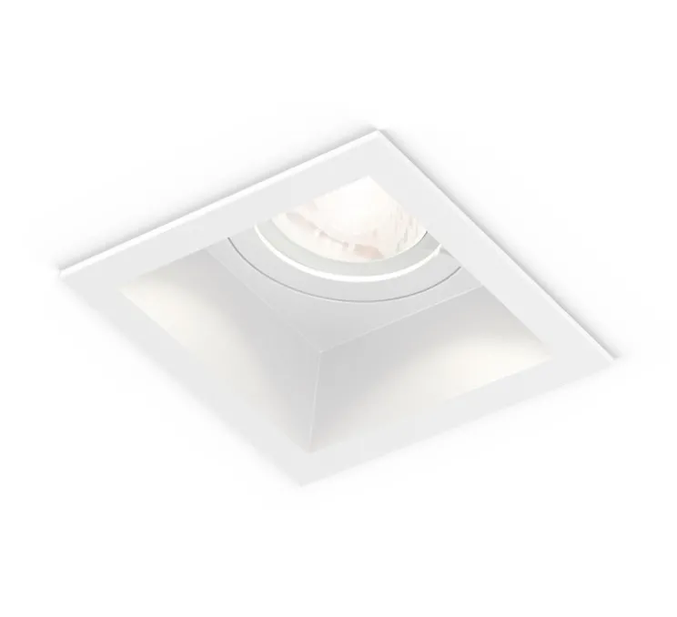 Plafonnier, Plano IP44 1.0 PAR16, blanc, IP44,Ø8,5cm, H10,8cm - Wever & Ducré